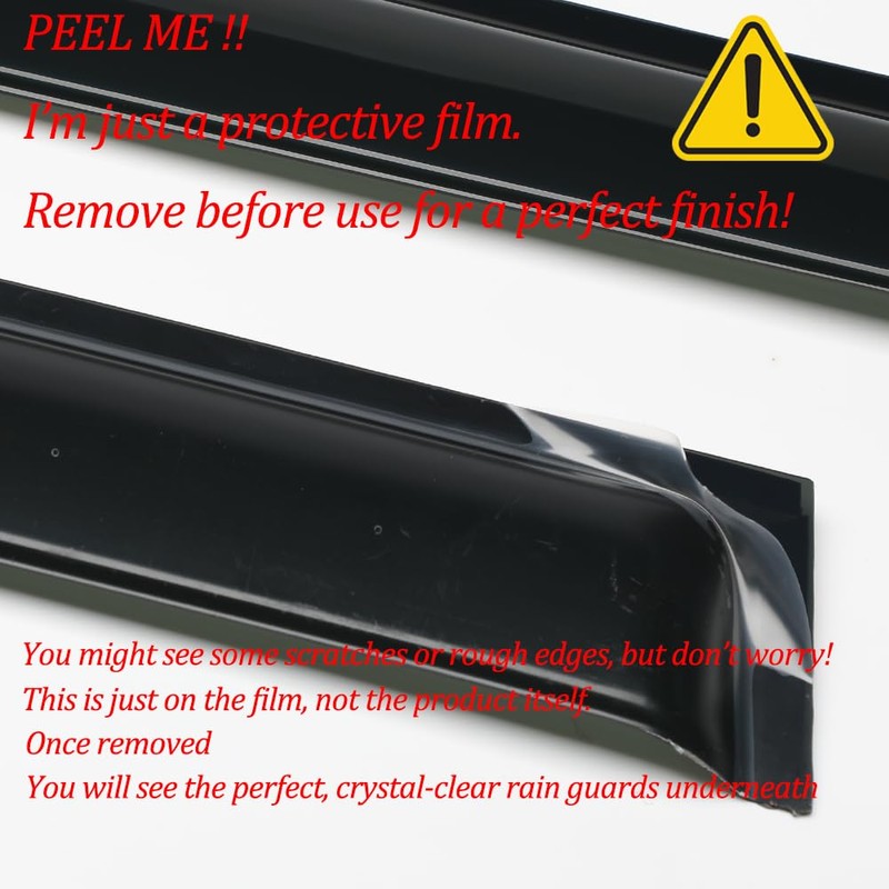 Deebior Side Window Visor Wind Vent Deflector fit for 1997-2017