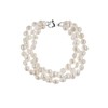 Anthony Vincent Pulsera 3 Hilos Perlas Naturales. 19 cm Color