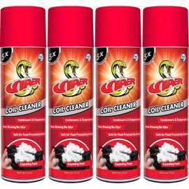 Refrigeration Technologies RT375A Viper Aerosol Foaming Coil Cleaner Degreaser Food Grade Expanding Foam 18 oz (4)
