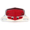 4into1 Lucas Style LED Tail Light Assembly - Chrome w/Red
