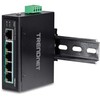 TRENDnet 5-Port Hardened Industrial Unmanaged Gigabit Switch, TI-PG50, 10/100/1000Mbps, DIN-Rail