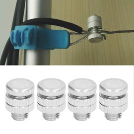 100PCS Electric Fence Connector Aluminium Alloy 0.8cm Thread Fence Wire Slotted for Outdoor
