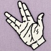 ZEGINs Live Long and Prosper Hand Sign Patch Embroidered Applique