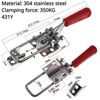 Adjustable Toggle Clamp Latch, 304 Stainless Steel or Galvanized Iron
