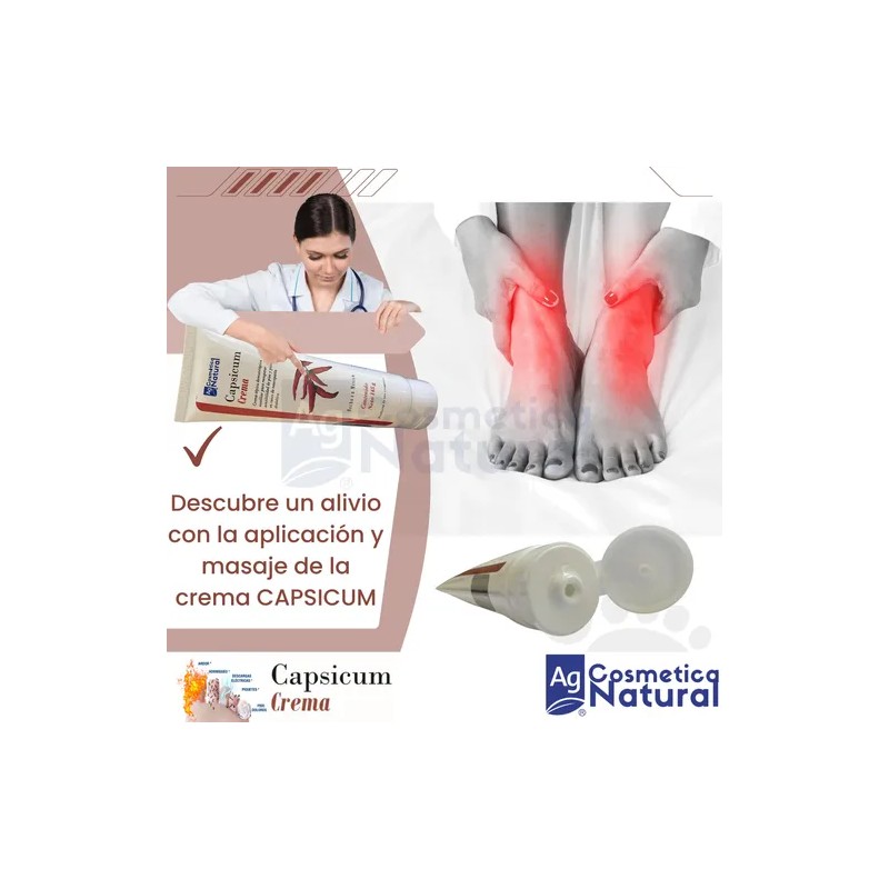 Crema Capsicum Dermatológica Con Capsaicina Tubo Flexible