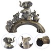 FriyGardcn Cute Yellow Elephant Statues Home Décor The Good Luck