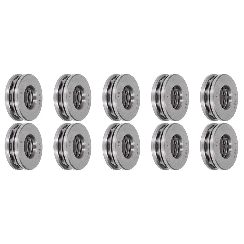 10Pcs Thrust Ball Bearing Single Direction Accessory Replacement Set Kit