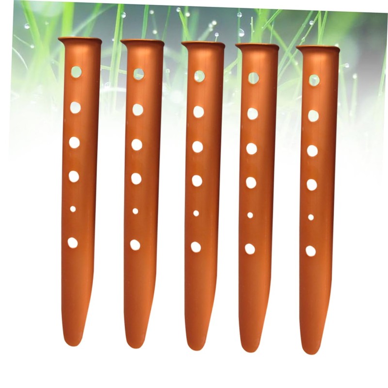 KOMBIUDA 6pcs U-Shaped Aluminum Tent Stakes for Snow and Beach
