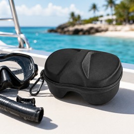 EVA Dive Mask Case for Snorkeling Gear – Lightweight Hard Shell Protection for Travel and Storage