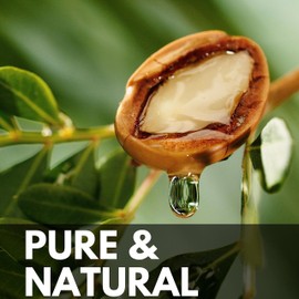 Argan Oil (2oz | 60ml) Non- GMO, 100% Pure Single Ingredient | Cold Pressed & Hexane Free DIY Carrier Oil | Moisturizing Oil or Face, Body & Hair | Plant-Based Versatile Skincare Base for Lotion, Balms, Serums and More | By Amriel Co