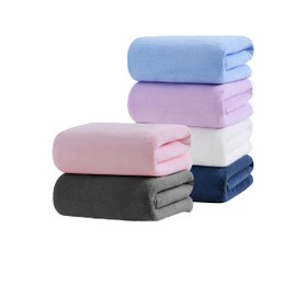 Aibaser Microfiber Bath Towel 6 Pack(28" x 56") - Ultra Soft, Super Absorbent, Quick Dry - Multipurpose for Swimming, Fitness, Sports, Yoga, Travel