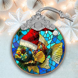 Tiger Barb Christmas Ornaments, Tiger Barb Christmas Tree Decor, Tiger Barb Xmas Decorations, Tiger Barb Stained Glass Ornaments, Tiger Barb Holiday Decorations and Xmas Gifts Ideas