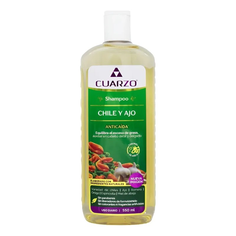 Shampoo Cuarzo Chile y Ajo 550 ml