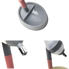 Hotumn Pet Standing Water Dispenser Splash-Proof Cat Dog Standing Drinking Bowl Height Adjustable with Detachable Pole Automatically Feeding Water Anti-Spill for Puppy Dog Cat and Small Pet (Grey)