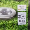LUMINAR Solar LED IN-Ground DISK Lights 4 Pk Low Profile
