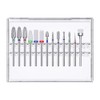 Glix 13-in-1 Professional Nail Drill Bits Set, Tungsten Carbide, Ceramic,