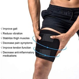 ZJchao Thigh Wrap, Thigh Compression Brace Women Man Thigh Brace Support for Hamstring Quad Groin Pain Adjustable Thigh Wraps Sleeve Wraps Sleeve Brace Hamstring Support Leg Compression Brace