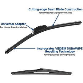 Juego de 3 escobillas de limpiaparabrisas compatibles con Toyota Sienna 2020, 2019, 2018, 2017, 2016, 2015, 2014 ~ 2011, repuesto automotriz, juego de escobillas limpiaparabrisas delanteras y traseras