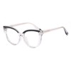 Cat Eye Clear Frame Glasses Blue Light Blocking TR90 Eyeglasses