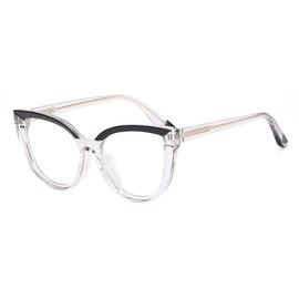 Cat Eye Clear Frame Glasses Blue Light Blocking TR90 Eyeglasses for Girl Women Computer Eyewear