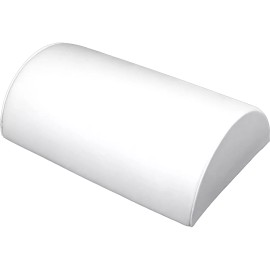 FindingKing White Leather Half Moon Bracelet Showcase Display Stand 8 1/4"