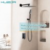 Kuzor 1Pc 304 Stainless Steel Shower Faucet Set, Rain Shower