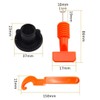 TOPWAY Tile Leveling System 50pcs Pack Reusable Tile Levelers Spacers