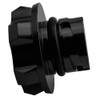 VMS RACING BLACK OIL CAP with SILVER ENGINE OIL NOTICE