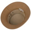Stetson Chino Twill Bucket Fabric Hat UV Protection Leather Strap