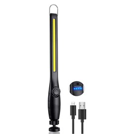 COB Work Light Inspection Lamps with Magnetic USB Rechargeable LED Work Light Portable Car Repair Flashlight for Home Workshop Emergency