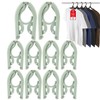 Foldable Travel Hangers 10 Pack w/10 Clips, Cruise Essentials 2025,