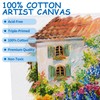 FIXSMITH Canvas Boards for Painting 5x5 Inch, Super Value 24