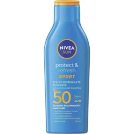 Protector Solar Corporal Nivea Sun Protect Refresh Sport Loción Fps 200ml Rápida Absorción Bloqueador
