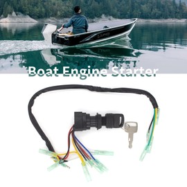QuickMarine 703 82510 Boat Main Switch Ignition Key Assembly for Yamaha 225 250 HP Outboard Engines & 6-300 HP International Motors Control Box Replaces 703-82510-42 703-82510-43