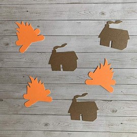 2in Confetti Set, Campfire Cut Outs, Cabin Cut Outs, Rustic Theme, Camping Theme, Camping Decorations, Rustic Party Supplies, Table Scatter, Party Supplies, Confetti,