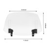 Shkalacar Motorcycle Windscreen, Clip-on Windscreen Extension with Adjustable Clip, Universal