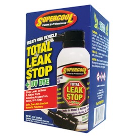 TSI Supercool 39241B Total Leak Stop and U/V Dye, 1 oz (HFC Free BOV Can with R134a Adapter, Retail Box)