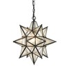 DIRYZON EUL Moravian Star Pendant Light 16 inch Seeded Glass