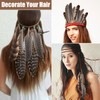 50 Pcs 4 Styles Natural Feathers for Crafting, Brown Pheasant