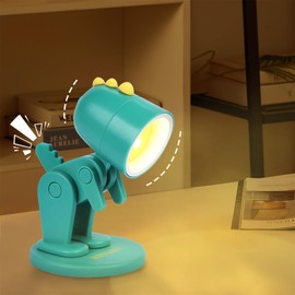 LALASTYLE 2PCS Magnetic LED Room Night Light,Mini Dinosaur Led Desk Lamp,Adjustable Animal Night Light,Little Phone Holder,Decorative Ornaments Light,Bedroom Gifts