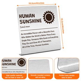 Thank You Gifts Inspirational Gift for Women Men Decorative Plaque Appreciation Gift for Coworker Leader Teacher Mentor Birthday Present for Family Friend Decorative Sign Farewell Encouragement Present