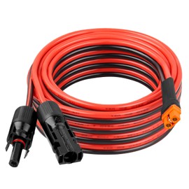 10AWG 20FT Solar to XT60i Extension Cable 3 6 10 35 50 75 100FT Heavy Duty Adapter Cable Connector XT60i Wire for Portable Power Station, Solar Panel, RV, Battery, Renewable energy Applications