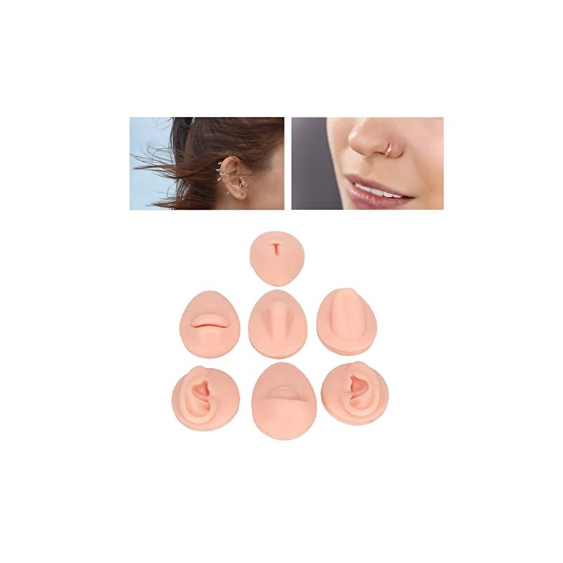 Modelo de Práctica de Perforación en Silicona para Oreja