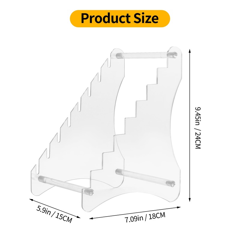 awagas Acrylic Knife Display Stand, Dagger Stand Clear Knife Display