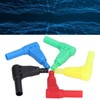 10Pcs Banana Plug Safety Sealed Protection Shrouded 90 Degree DIY