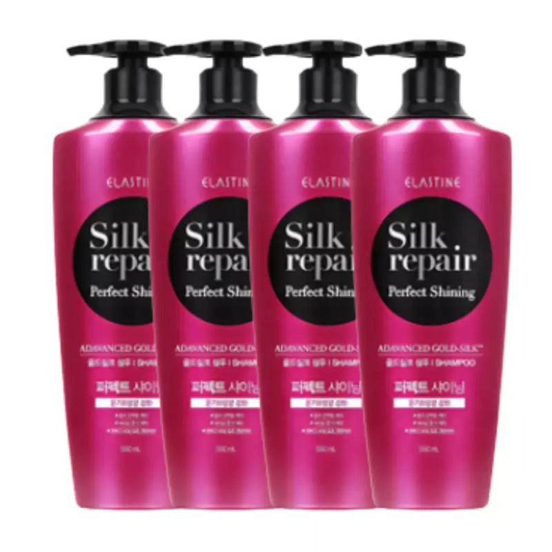 Elastin 엘라스틴 실크리페어 퍼펙트 샤이닝 샴푸1200ml,4개 Elastin Silk Repair Perfect