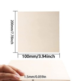 BDHI 11 Pieces 200 x 100 x 1.5mm Balsa Wood Panels, Untreated Basswood Panels, Balsa Wood Plywood Panels for Aircraft Ships, Wood Craft Models, Crafts(H24-11)