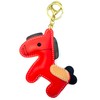 [Yocipa] Cute Genuine Leather Horse Keychain with Horse Design Charm
