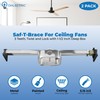 OHLECTRIC Saf-T-Brace For Ceiling Fans - Features 3 Teeth, Twist