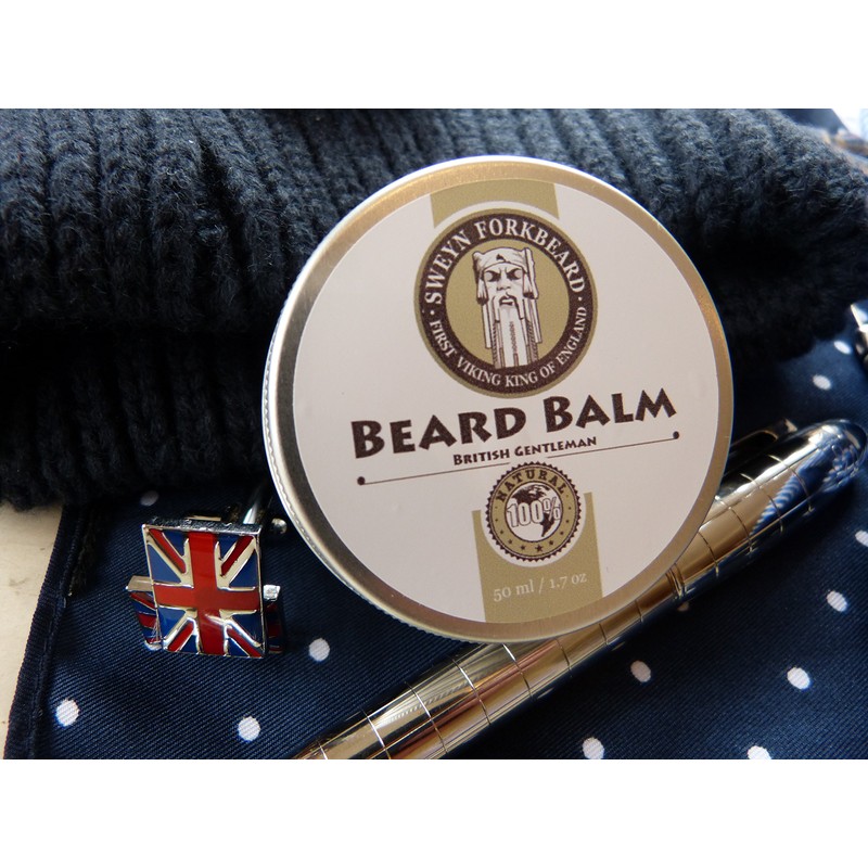 Beard Balm British Gentleman 100% Natural & Organic by Sweyn